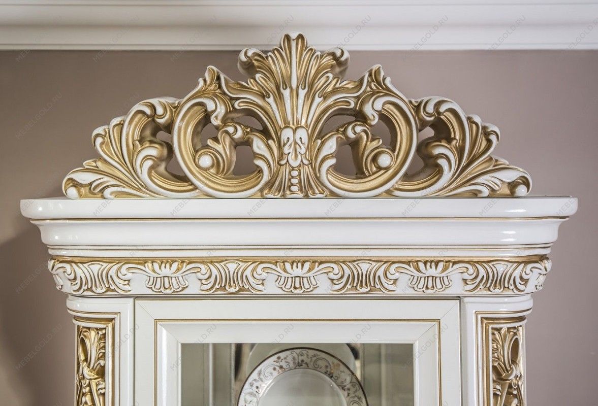 Витрина Алсу 2-ств белый глянец | изображение 4