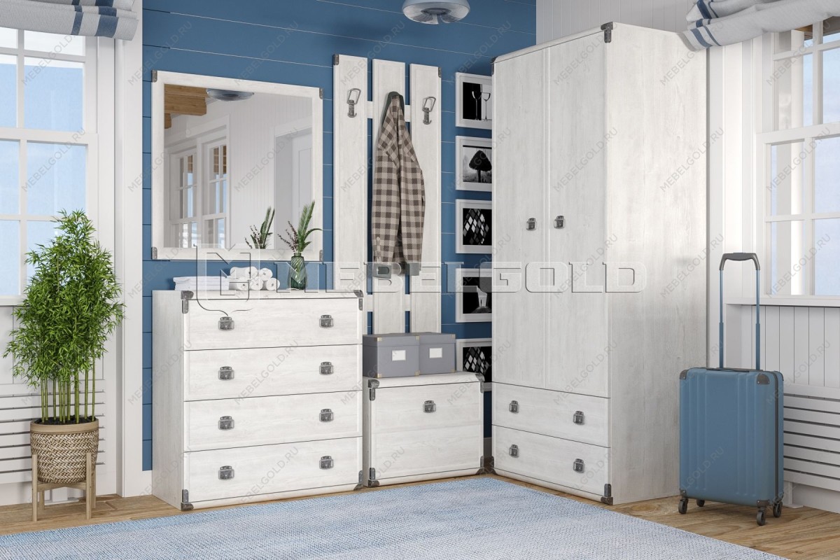 Шкаф со штангой Индиана JSZF2D2S сосна каньон | изображение 4