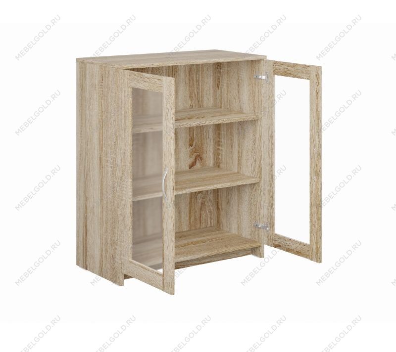 БРИМНЭС / СИРИУС тумба ИКЕА / IKEA 2 двери со стеклом 78х95 сонома | изображение 2