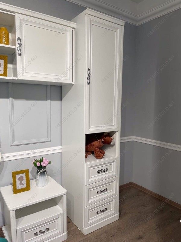 Спальня детская Мишель белый матовый | изображение 18