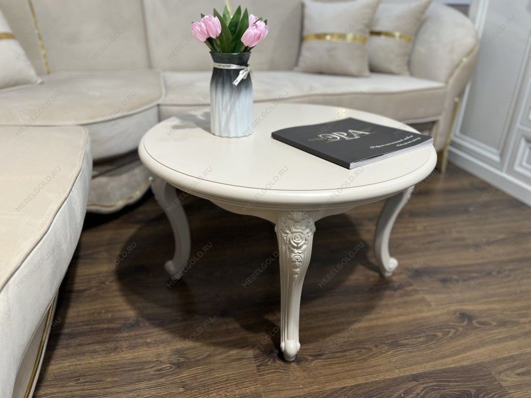 Столик круглый Мокко бежевый | изображение 3