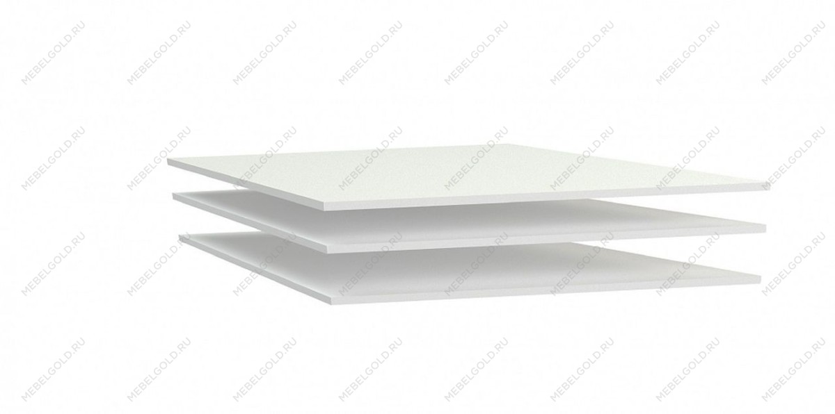 Дополнительные полки в шкаф 2-х дверный, Клер (828*495*16) Белый, 31511