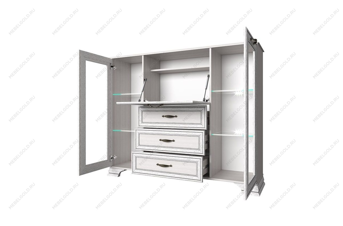 Тумба Тиффани 2V1D3S вудлайн кремовый | изображение 1