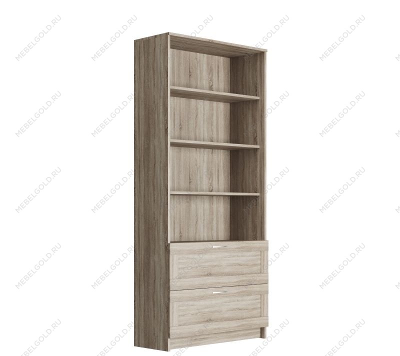 БРИМНЭС / СИРИУС Стеллаж ИКЕА / IKEA 2 ящика 78х190 сонома | изображение 1