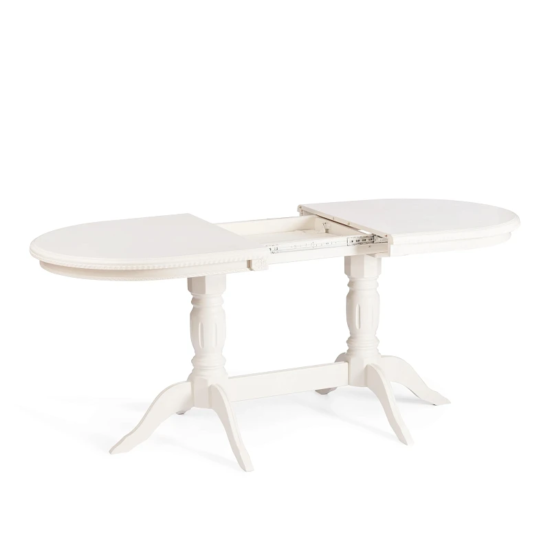 Стол COPPOLA, бук, мдф, 140+40x80x77см, Ivory white | изображение 5