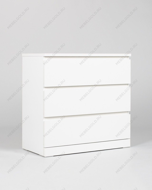 МАЛЬМ / VARMA Комод ИКЕА / IKEA 3, 80x78x40, пигмент, белый | изображение 1