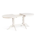 Стол COPPOLA, бук, мдф, 140+40x80x77см, Ivory white | изображение 5