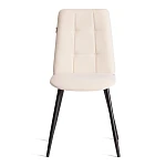 Стул обеденный Asti, TREND, велюр, молочный/черный, 4, 50х55х93 | изображение 4