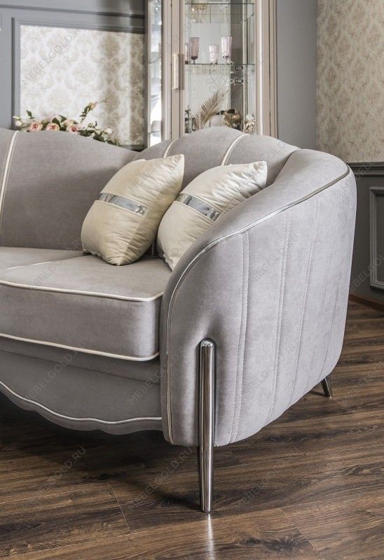 Диван Гравита угловой 3-у-1 серый серебро | изображение 7