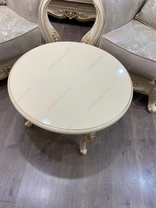 Столик круглый Джоконда крем глянец | изображение 9
