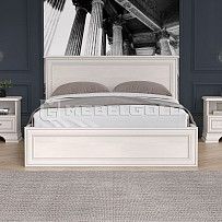 Кровать Тиффани 140 с подъемным механизмом вудлайн кремовый