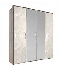 Шкаф Гравита 4-дверный белый глянец