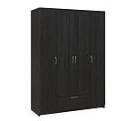 БРИМНЭС / СИРИУС Шкаф четырехдверный ИКЕА / IKEA с одним выдвижным ящиком и зеркалом, Дуб Венге | изображение 3