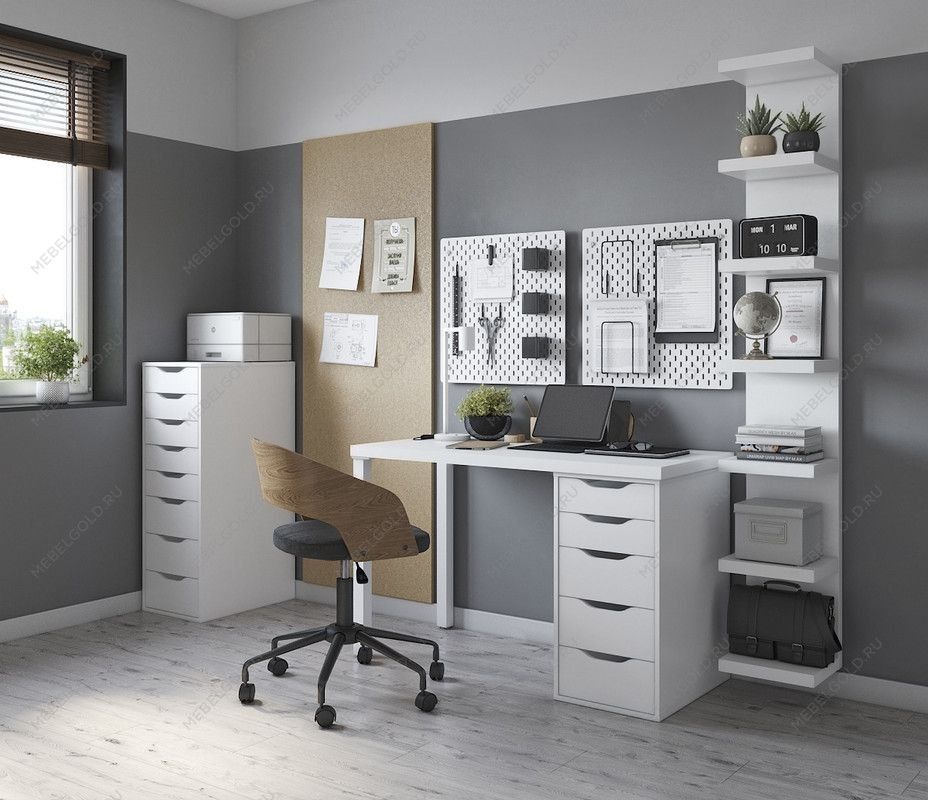 КАЛЛАКС / ФОРА Полка настенная ИКЕА / IKEA 190Е белая | изображение 4