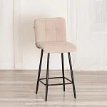 Полубарный стул Medeo/Медео, велюр, бежевый, 7, 42х56х102 см | изображение 13