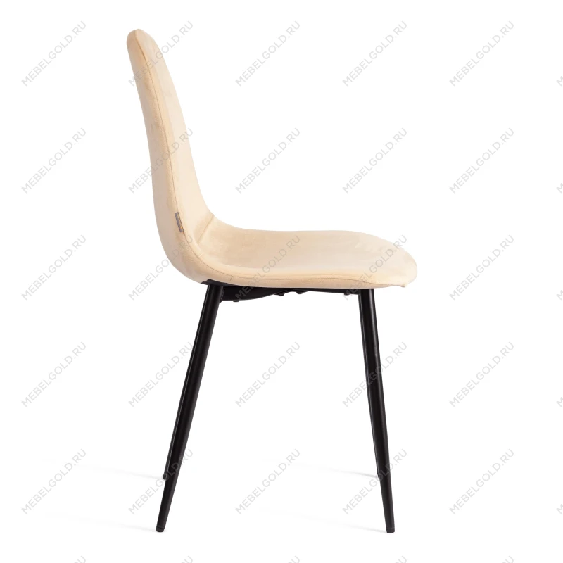 Стул BREEZE (mod. JSC-58), Велюр/металл, 44 х 53 х 86 см, sandy (песочный) HLR6 / черный | изображение 1