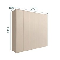 Шкаф 5-ти дверный Bogemia Air (Ваниль) БМШ2/5(0)