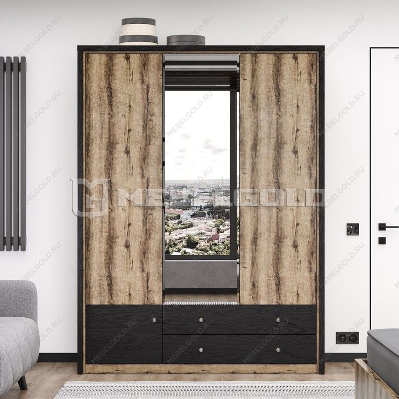 Шкаф 3-створчатый Джаггер 3DG2S Z | изображение 1