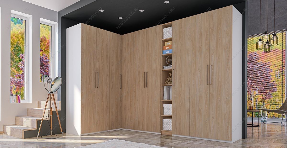 Шкаф-пенал Отис МН-039-03 П3 с фасадом ЛДСП (дуб прованс) | изображение 2
