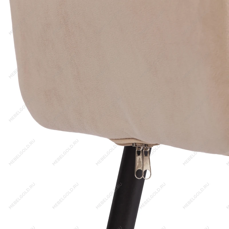 Стул обеденный Sweet, LT, флок, бежевый/черный, 7, 41х55х88 см | изображение 8