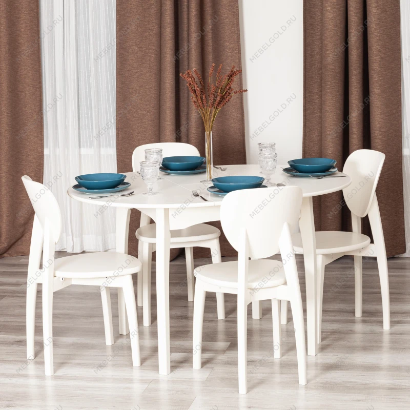 Стул DIAMANTE жесткое сидение, бук, 42 х 42 х 85 см, ivory white | изображение 9