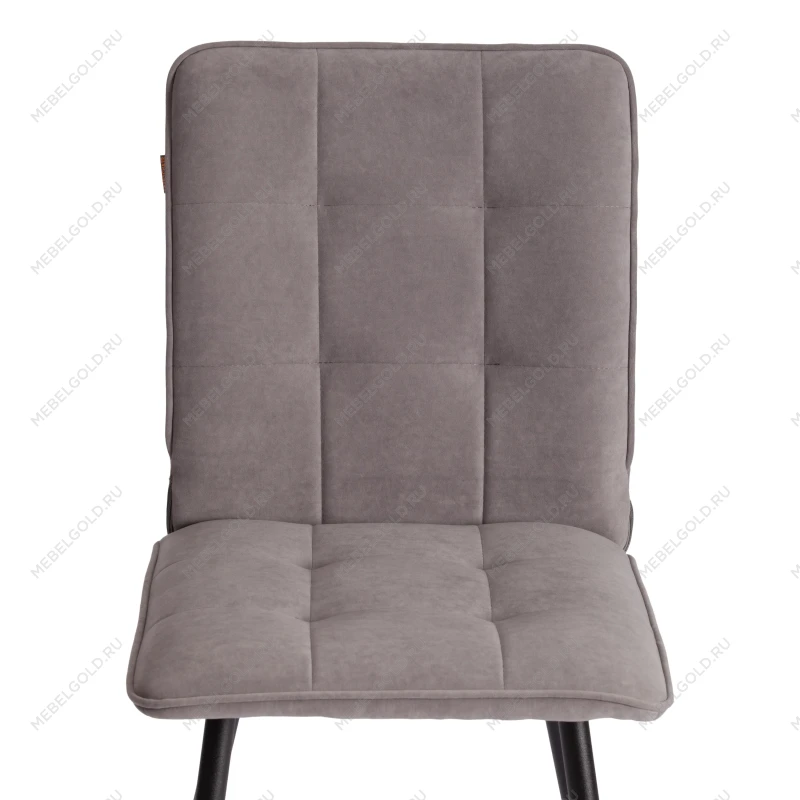 Стул обеденный Bari, LT, велюр, серый/черный, 29, 41х55х89 см | изображение 5