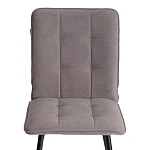 Стул обеденный Bari, LT, велюр, серый/черный, 29, 41х55х89 см | изображение 5