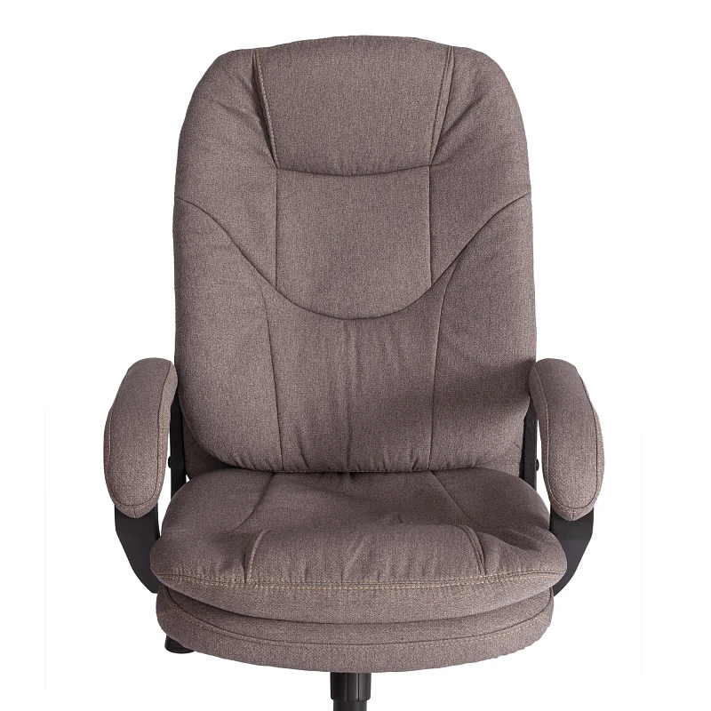 Кресло COMFORT LT (22), ткань рогожка Nice, мокко (серо-бежевая) | изображение 5