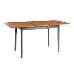 Стол Соната Люкс раздвижной/Sonata Lux extension table, массив сосны, антик /графит, 120-(150)х75х75 см | изображение 3