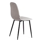 Стул BREEZE (mod. JSC-58), Велюр/металл, 44 х 53 х 86 см, grey (серый) HLR 19 / черный | изображение 2