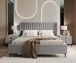 Кровать Стелла 160х200 светло серый камень | изображение 2
