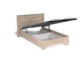 Кровать 1200 с подъемным механизмом, Юта (1422*2130*1004), Дуб Мария