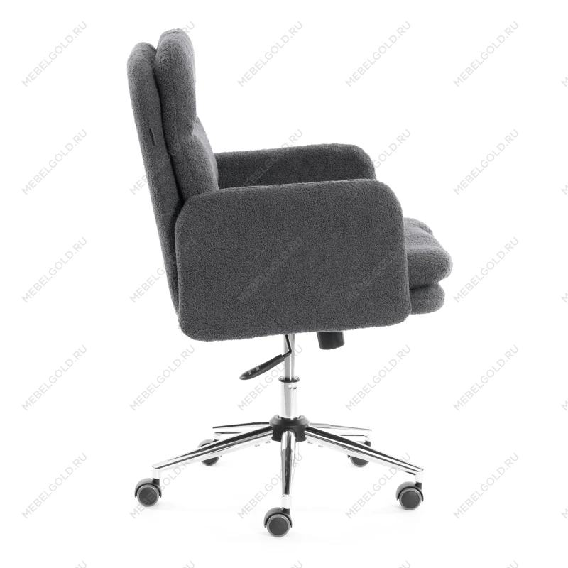 Кресло Dover хром, букле, серый, barni grey | изображение 1