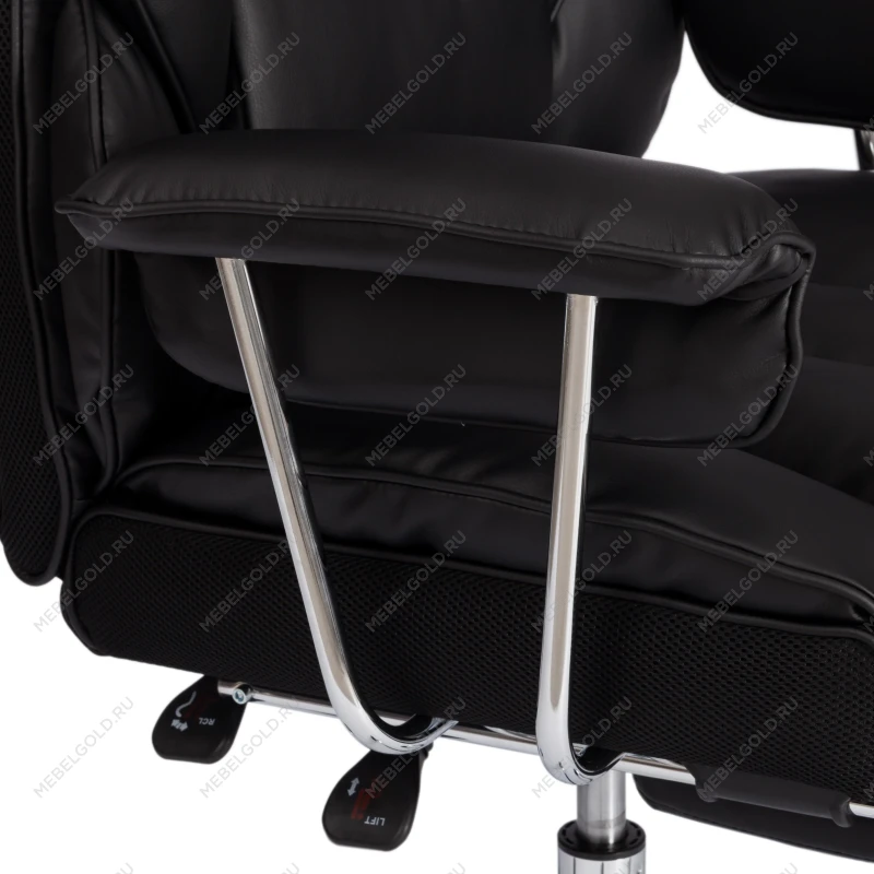 Компьютерное кресло Comfy CR, кож/зам, черный | изображение 11