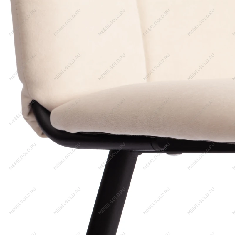 Стул обеденный Asti, TREND, велюр, молочный/черный, 4, 50х55х93 | изображение 7
