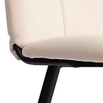 Стул обеденный Asti, TREND, велюр, молочный/черный, 4, 50х55х93 | изображение 7