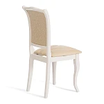 Стул Opera ( OP-SC ), дерево гевея, 45х53х97см, ivory white (слоновая кость 2-5), ткань бежевая (A168B) | изображение 2