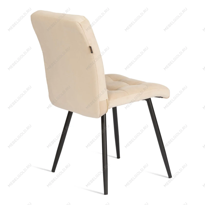 Стул обеденный Medeo, велюр, 47х56х89, молочный/черный, (Porsche 2) | изображение 2