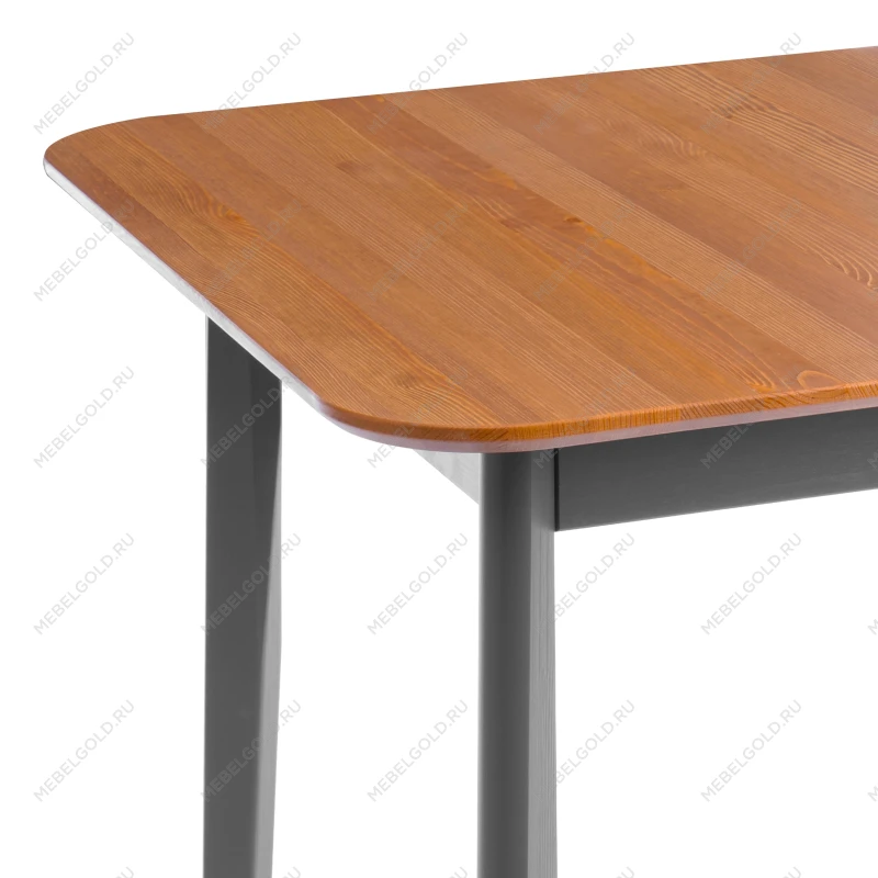 Стол Соната Люкс/Sonata Lux table, 120х75х75 см, массив сосны, антик /графит, 120х75х75 см | изображение 3