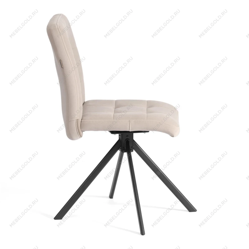 Стул обеденный Medeo, поворотный механизм 360, велюр, бежевый, 7 | изображение 1