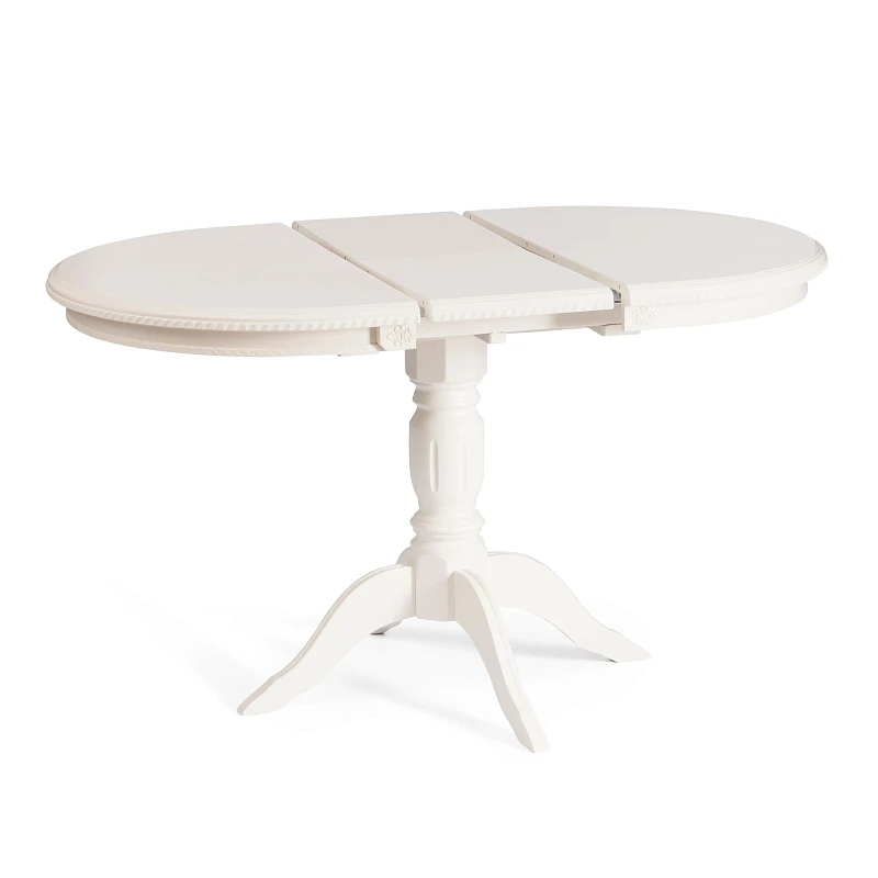 Стол STEFANO, бук, мдф, 100+30x80x77см, Ivory white | изображение 4