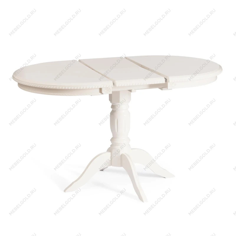 Стол STEFANO, бук, мдф, 100+30x80x77см, Ivory white | изображение 4