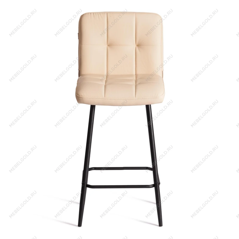 Полубарный стул Medeo/Медео, экокожа, бежевый, 42х56х102 см | изображение 4