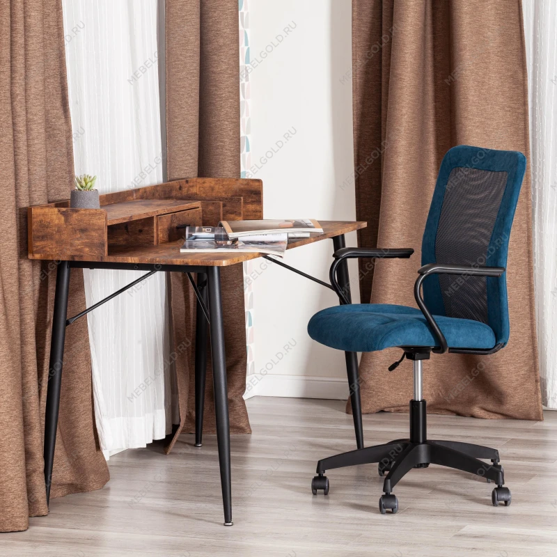 Кресло STAFF, флок/ткань, синий/серый, 32/W-12 | изображение 8