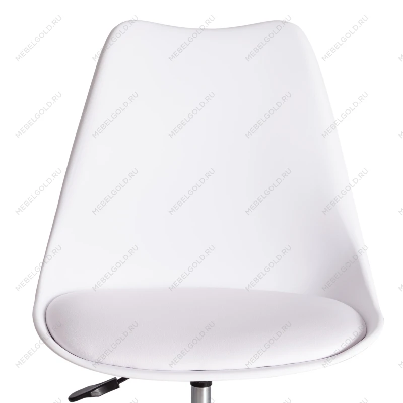 Офисное Компьютерное кресло TULIP (mod.106-1), металл/пластик/PU, 58 x 47 x 97см, White (белый) / Chrome (хром) | изображение 5