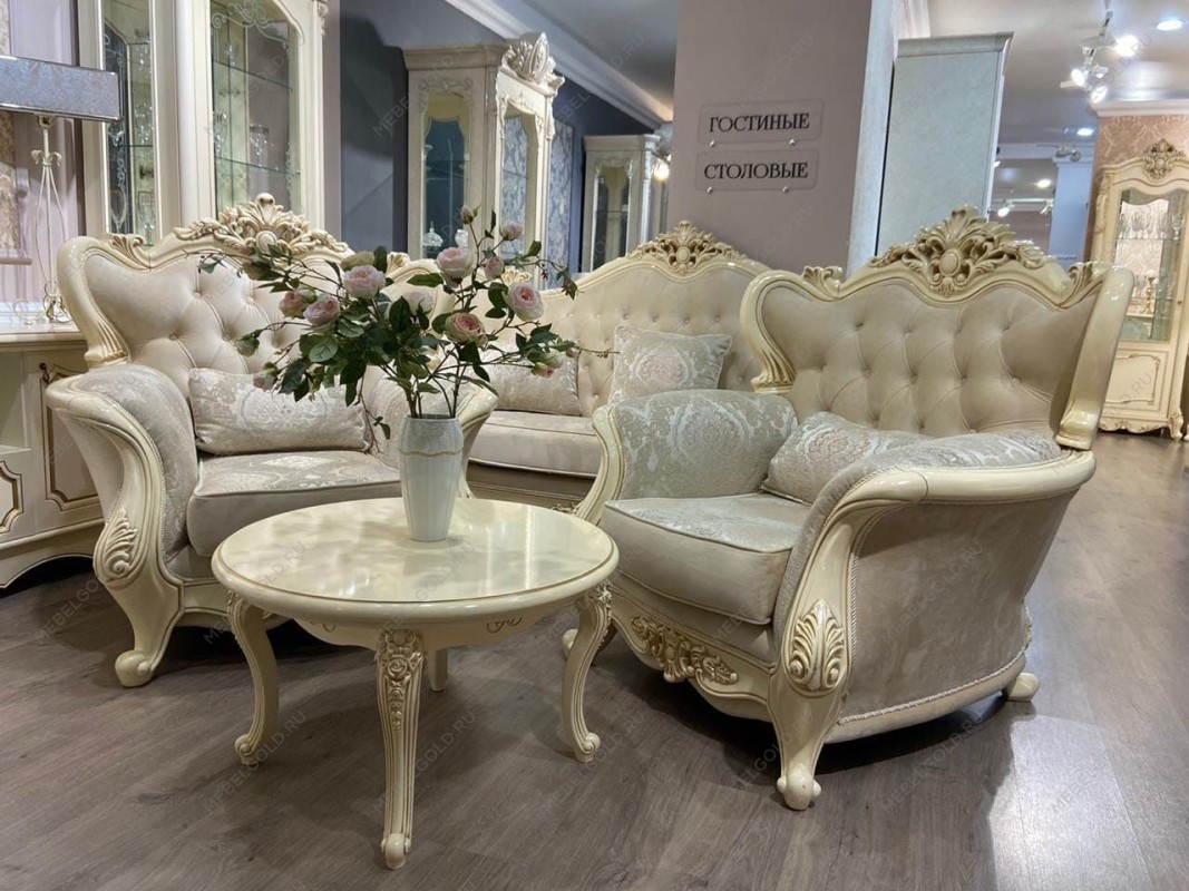 Столик круглый Джоконда крем глянец | изображение 7