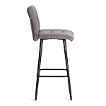 Барный стул Medeo/Медео, велюр, серый, 29, 45х56х113 см | изображение 1
