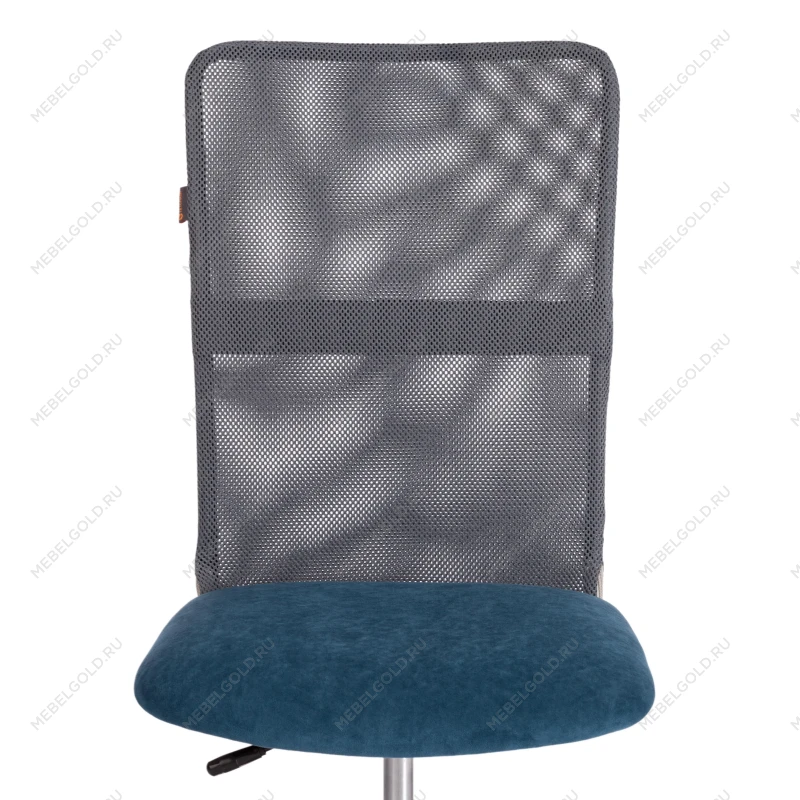 Кресло START, флок/ткань, синий/серый, 32/W-12 | изображение 5