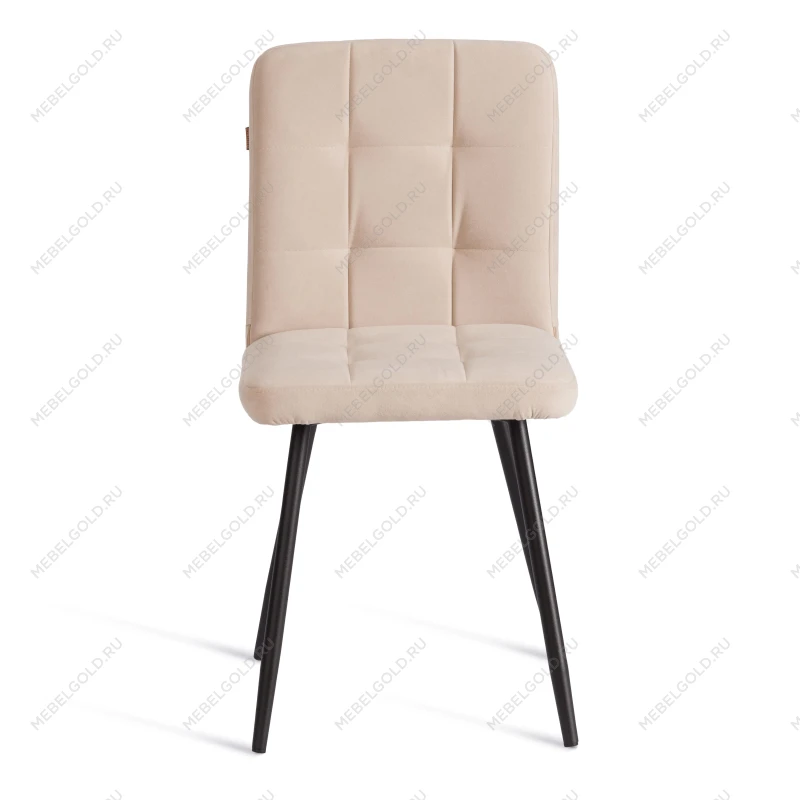 Стул обеденный Medeo, LT, флок, бежевый/черный, 7, 45х56х89 см | изображение 4
