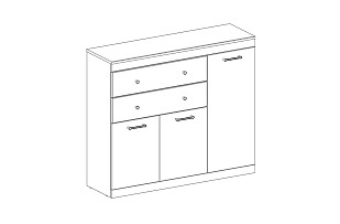 Тумба Джаггер 3D2S